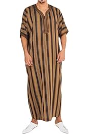 Djellaba traditionnelle pour Hommes manches courtes